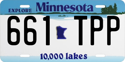 MN license plate 661TPP