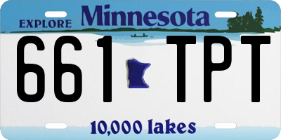 MN license plate 661TPT