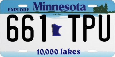 MN license plate 661TPU