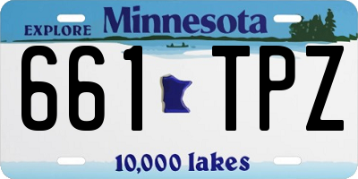 MN license plate 661TPZ