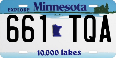 MN license plate 661TQA