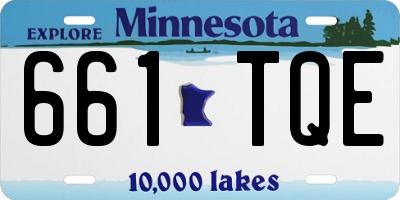 MN license plate 661TQE