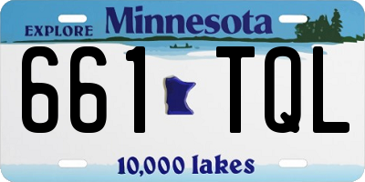 MN license plate 661TQL