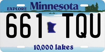MN license plate 661TQU
