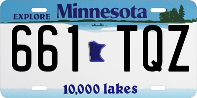 MN license plate 661TQZ