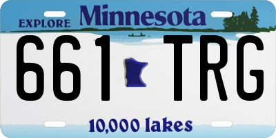 MN license plate 661TRG