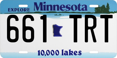 MN license plate 661TRT