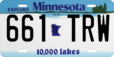 MN license plate 661TRW