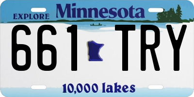 MN license plate 661TRY