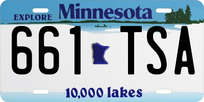 MN license plate 661TSA