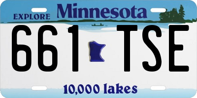 MN license plate 661TSE