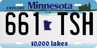 MN license plate 661TSH