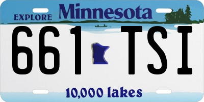 MN license plate 661TSI