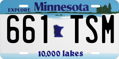 MN license plate 661TSM