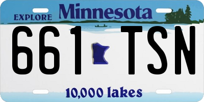 MN license plate 661TSN