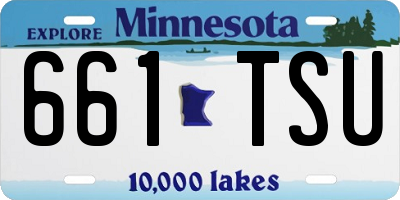 MN license plate 661TSU