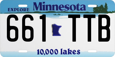 MN license plate 661TTB