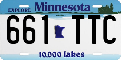MN license plate 661TTC
