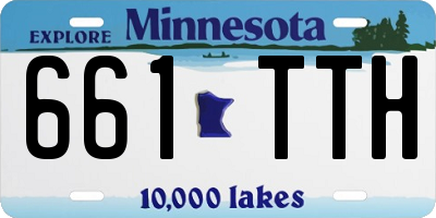 MN license plate 661TTH