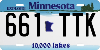 MN license plate 661TTK