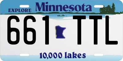 MN license plate 661TTL