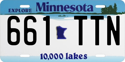 MN license plate 661TTN