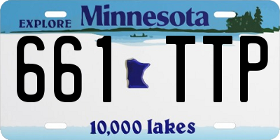 MN license plate 661TTP