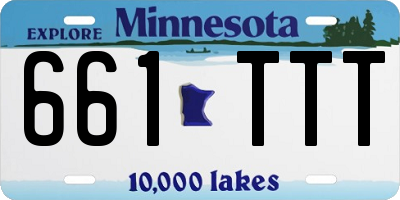 MN license plate 661TTT