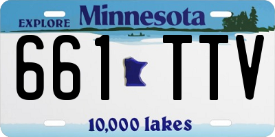 MN license plate 661TTV