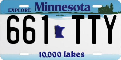 MN license plate 661TTY