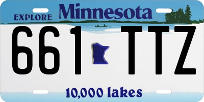 MN license plate 661TTZ