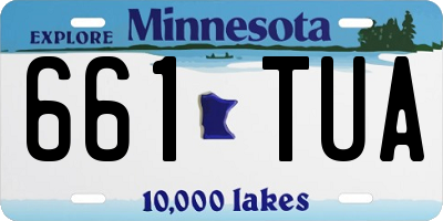 MN license plate 661TUA