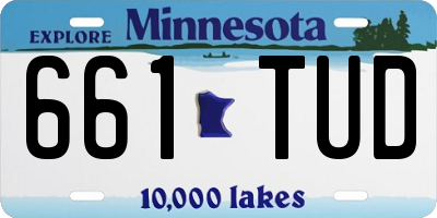 MN license plate 661TUD