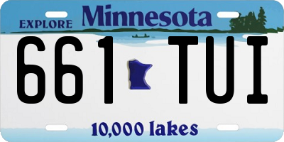 MN license plate 661TUI