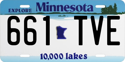 MN license plate 661TVE
