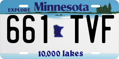 MN license plate 661TVF