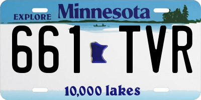 MN license plate 661TVR