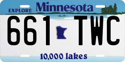 MN license plate 661TWC