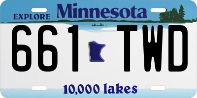 MN license plate 661TWD