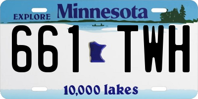 MN license plate 661TWH