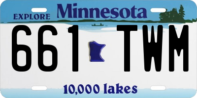 MN license plate 661TWM