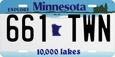 MN license plate 661TWN