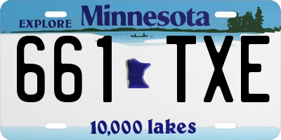MN license plate 661TXE