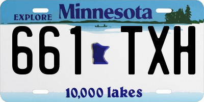 MN license plate 661TXH
