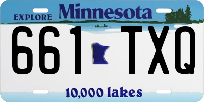 MN license plate 661TXQ