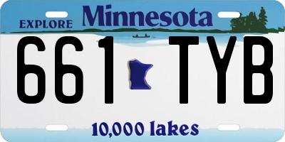 MN license plate 661TYB