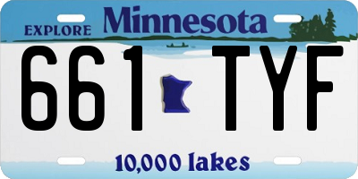 MN license plate 661TYF