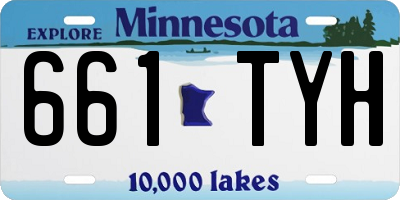 MN license plate 661TYH