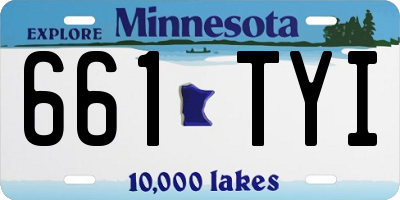 MN license plate 661TYI