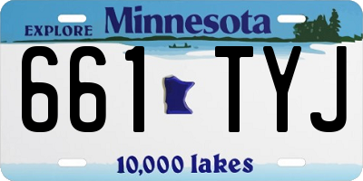 MN license plate 661TYJ